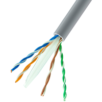 Cable Lan OWIRE Cat 6 U/UTP, cable Ethernet de 250MHz con cubierta de PVC duradero, cobre libre de oxígeno/CPR/certificado CE para cableado