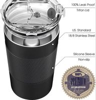 Refroidisseur de boissons instantané breveté anti-fissures de 12 oz en acier inoxydable réutilisable pour café glacé, refroidissement en 1 minute sans dilution