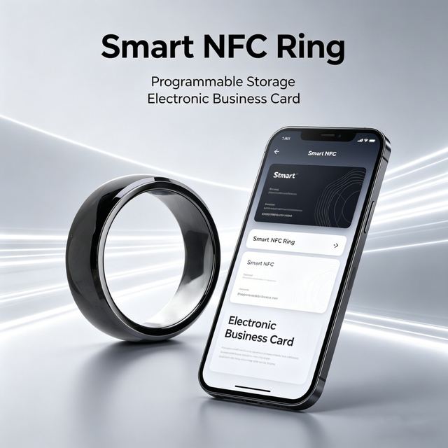 Custom Design NFC Payment Ring Programmable and Waterproof NFC Payment Smart High-tech Ring