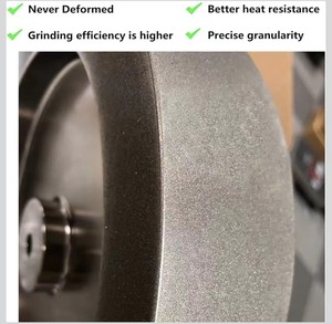 Muela de Diamante CBN para <span class=keywords><strong>Tormek</strong></span> <span class=keywords><strong>T4</strong></span> - 250mm*12mm*50mm, Muela de Afilado para Herramientas (Ángulo Redondo, Grano 220) - Product Image 4