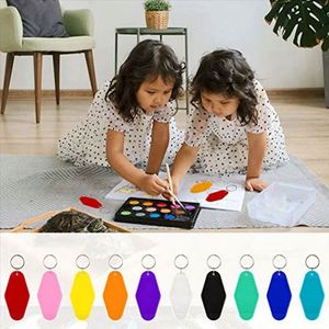 Porte-clés en plastique en gros Sy62, étiquette personnalisée avec logo, étiquette de numéro d'hôtel, étiquette de bagage colorée, étiquette de motel en ABS - Product Image 2