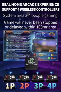 เครื่องเล่นเกมสต็อกพร้อมส่ง 4K สไตล์อาร์เคด จอยสติ๊กไร้สาย 10000+ เกม 3D รองรับทีวีและโปรเจคเตอร์ - Product Image 5