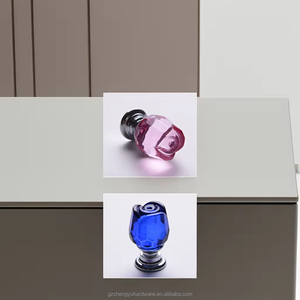 CY-01.03 Chengyu cristal diamant bouton poignée moderne meubles poignée armoire commode tiroir porte boutons OEM/ODM - Product Image 2