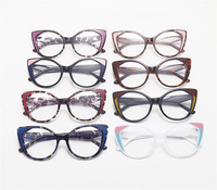 Moda ojo de gato computadora anti-azul gafas moda protección ocular gafas marco