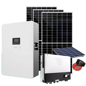 20kW lai năng lượng mặt trời hệ thống năng lượng mặt trời bảng điều khiển với biến tần và pin năng lượng mặt trời Bộ giá cho nhà