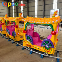 Manège de train sur rail à thème personnalisé pour enfants, pour carnaval et parc extérieur