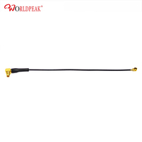 Câble adaptateur d'antenne RF MMCX mâle coudé vers Micro coaxial pigtail 1.13mm 10cm, vente en gros