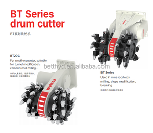 Cortador de tambor de cadena hidráulica Wolver, fresadora de excavadora, cortador de tambor de cadena de roca rotativa para excavación de zanjas - Product Image 3