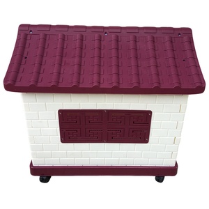 Perrera de plástico para perros al aire libre, casa de perro con inodoro impermeable y extraíble para interiores y exteriores - Product Image 3