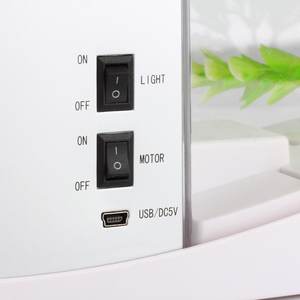 Lampu LED warna-warni untuk akuarium, lampu LED USB Desktop akuarium LCD jam waktu Alarm warna-warni 1.5 Quart kaca Mini tangki ikan berlari Alarm Desktop air - Product Image 4