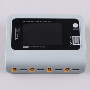 ToolkitRC Q4AC Charger XT60 <b>Adapters</b> Bright With Wide Angle Display 4x50w 5A AC 100W 4 Port Smart Discharger - Product Image 2