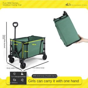 Nouvelle remorque de camping pliable pour l'extérieur, petite remorque de camping légère, <span class=keywords><strong>chariot</strong></span> <span class=keywords><strong>simple</strong></span> en tissu Oxford TL-001 - Product Image 6