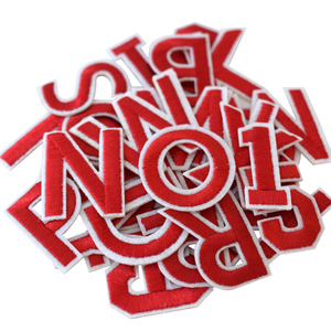 Wholesale Custom <b>Iron</b>-<b>On</b> Lace Embroidered Alphabet Letter Patches <b>Name</b> Letters for Hats & T-Shirts Eco-Friendly DIY - Product Image 3
