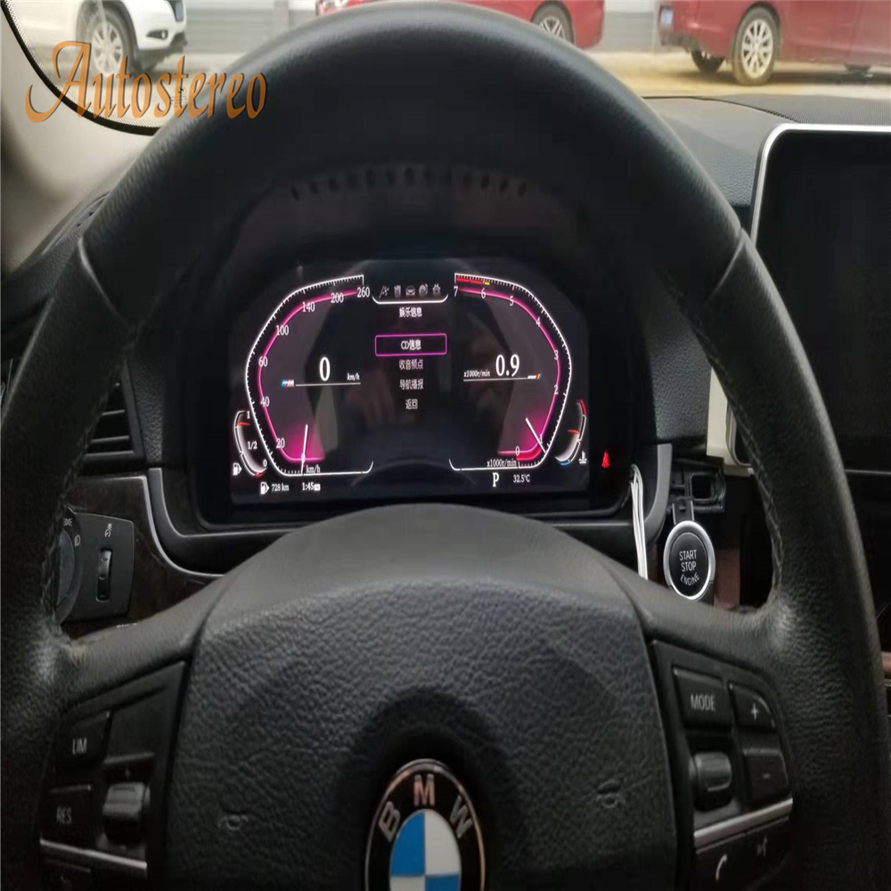 Car Odometer For BMW X5 X6 F15 F16 Digital Cluster Virtual Cockpit Car Multimedia Player Dashboard Speed Meter Screen - View #4