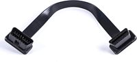 Cable de extensión OBD2 de perfil bajo con cinta, 16 pines, macho a hembra, para escáner de diagnóstico de coche, extensor para herramienta de escaneo y lector de códigos