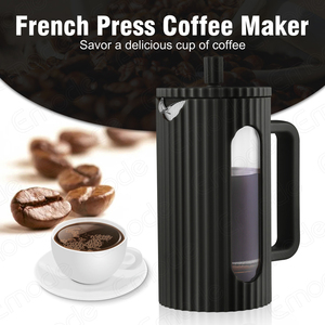 Vente à chaud Cafetera <span class=keywords><strong>De</strong></span> Prensa Francesa avec système <span class=keywords><strong>de</strong></span> 3 filtres Presse française en verre borosilicaté à haute température pour la cuisine - Product Image 3