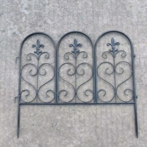 Recinzione da <span class=keywords><strong>Giardino</strong></span> <span class=keywords><strong>in</strong></span> <span class=keywords><strong>Ferro</strong></span> Battuto Stile Europeo Moderno, Bordo Decorativo <span class=keywords><strong>per</strong></span> Piante Rampicanti, Patio, Cortile e Aiuole - Product Image 5