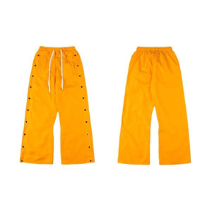 <span class=keywords><strong>Pantaloni</strong></span> Casual da Uomo di Alta Qualità con Logo Personalizzato, <span class=keywords><strong>Bottoni</strong></span> <span class=keywords><strong>Laterali</strong></span> a Pressione, Vestibilità Larga e Dritta, con Coulisse, Stile Streetwear di Tendenza - Product Image 3