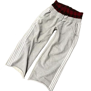 Özelleştirilmiş satış sokak tarzı yan çizgili <span class=keywords><strong>Sweatpants</strong></span> eski alt uzun çift bel <span class=keywords><strong>Sweatpants</strong></span> koşu erkekler - Product Image 1