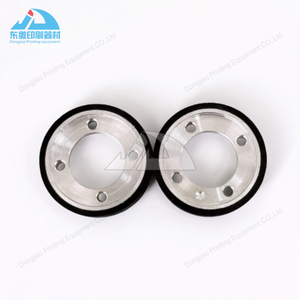 Suku Cadang Cetak 2 Buah F4.614.555 Roda Karet Hitam 38x19x10mm untuk Heidelberg SM102 CD102 XL105 SM74 CD74 XL75 Roda Gesek - Product Image 2