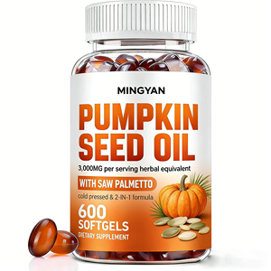 Экстракт тыквенного масла OEM для поддержки здоровья волос, мочевого пузыря и простаты, капсулы с тыквенным маслом в мягких желатиновых оболочках - Product Image 1