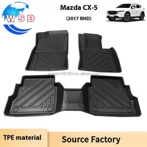 Alfombrilla de Piso para Auto 3D Tipo Bandeja de Alta Calidad, Impermeable y Duradera, para Volante a la Derecha, Accesorios para Auto, para CX-5 <span class=keywords><strong>CX5</strong></span> 2017 en Adelante, Alfombrilla para <span class=keywords><strong>Maletero</strong></span> - Product Image 4