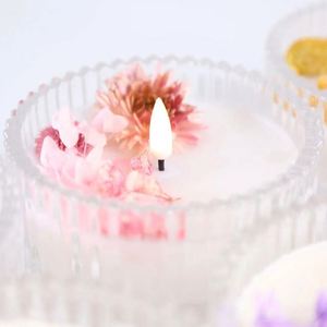 Home Decoration Paraffin Wax, Glass Customized Aromatherapy Oil Led Scented Candle/ - Product Image 3