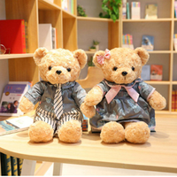 LK Hot-sell Valentine Gift New Design Couple Dress Plush Toy Fancy Soft Toys Teddy Bear