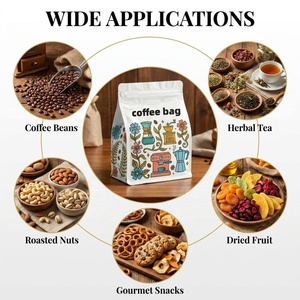 Sacs à café personnalisés avec logo, mats, résistants à l'humidité, à fond plat, imprimés sur mesure pour café torréfié, espresso, 250g, 500g, emballage pour café - Product Image 5