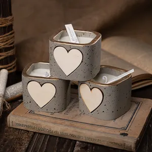 New Love heart shaped candle aromatherapy Wax Cheap Factory Price Customized Aromatherapy Scented Candle Jars Candles