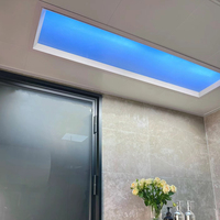 Tuya maison intelligente LED ciel soleil plafond lucarne panneau LED lucarne artificielle virtuelle lucarne naturelle intelligente écosystème bleu ciel lumière