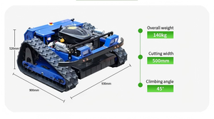 Spazzaneve Telecomandato: Robot Spazzaneve Elettrico Multiuso con Cingoli in Gomma, Attrezzatura per Rimozione Neve - Product Image 5
