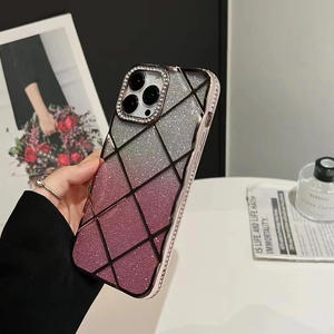 เคสโทรศัพท์ลายหินอ่อนแวววาวไล่ระดับสีเคสมือถือชุบด้วยไฟฟ้า TPU แบบนิ่มสำหรับ A3 <span class=keywords><strong>0ppo</strong></span> - Product Image 2