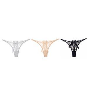 Tanga Cómoda de Tiro Bajo para Mujer, Tanga Transparente con Espalda en T, Sin Costuras, Transpirable, Antibacteriana, con Logotipo, Cintura Delgada - Product Image 6