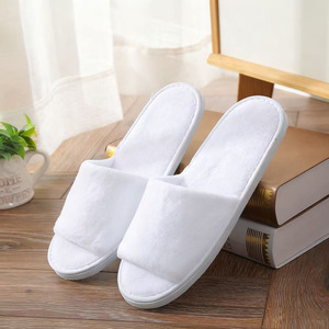 Otel terlikleri mercan polar toplu otel tek kullanımlık terlik lüks otel erkek ve kadın genel terlik - Product Image 1