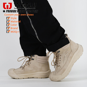 Bottes imperméables en cuir décontractées et polyvalentes légères Chaussures de plein air pour hommes - Product Image 6