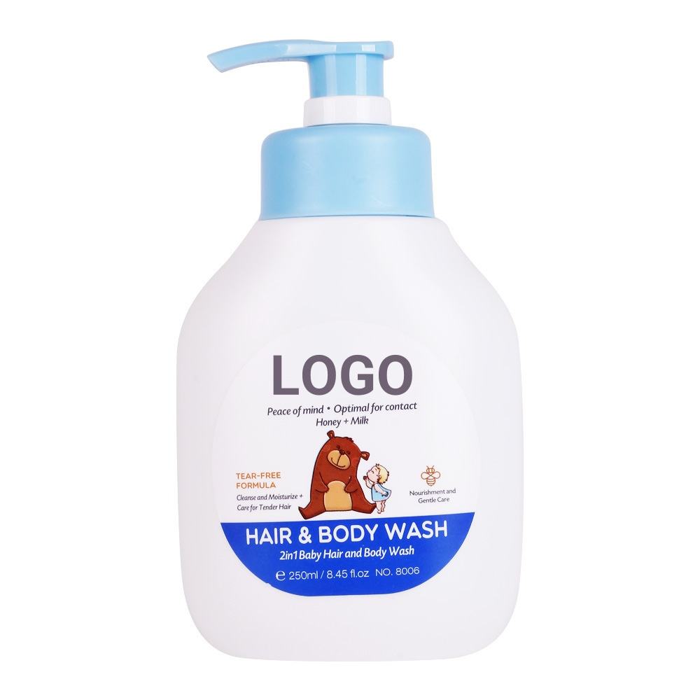 แชมพูอาบน้ำเด็กแบบ2 in 1ขนาด250มล. และผลิตภัณฑ์อาบน้ำ
