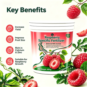 <span class=keywords><strong>Engrais</strong></span> en gros pour framboisiers, seau de 450g, riche en calcium et zinc, favorise la différenciation des bourgeons floraux, augmente la production de 80%, usage commercial - Product Image 6