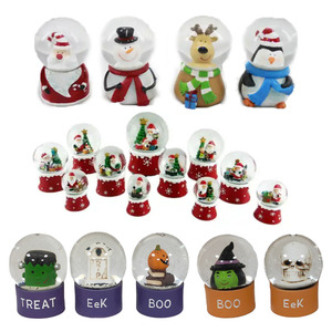 Bán buôn thấp moq OEM/ODM Halloween bóng thủy tinh, nhựa 3D phù thủy Bộ xương Quả cầu tuyết thắp sáng ma quái trang trí nội thất <span class=keywords><strong>2025</strong></span> Quà tặng bộ sưu tập mới - Product Image 2