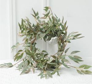 5.6 pieds soie artificielle suspendu Faux saule feuilles guirlande vignes brins <span class=keywords><strong>verdure</strong></span> maison fête toile <span class=keywords><strong>de</strong></span> fond noël Halloween - Product Image 4