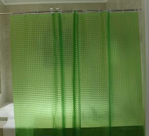 PEVA ispessita tenda da bagno Semi trasparente <span class=keywords><strong>rosa</strong></span> occhio di gatto griglia tridimensionale tenda da doccia 3D impermeabile addensato - Product Image 4