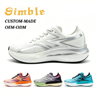 Chaussures de sport décontractées unisexes personnalisées en usine, design respirant en maille avec patch en caoutchouc, baskets de course