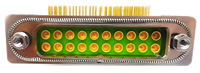 CLEC CN/SHA IP68 Rectangulaire 16P Mâle/Femelle, Prise PCB à Contact en Cuivre, Connecteur Micro-coaxial