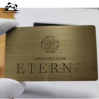 Tarjeta de Visita Metálica de Regalo, Tarjeta Metálica de Acero Inoxidable Grabada, Tarjeta de Membresía VIP Metálica