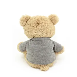 De peluche de felpa oso de peluche con camiseta de logotipo personalizado de peluche oso de peluche