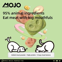 MOJO Vente en gros en usine de friandises pour animaux de compagnie Polysaccharide aux algues Acide ellagique Collations nutritives au poulet lyophilisé pour chien et chat