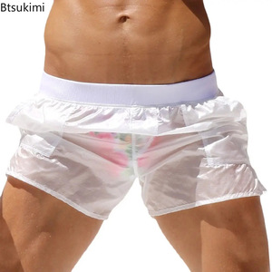Traje de Baño Sexy para <span class=keywords><strong>Hombre</strong></span>, Pantalones Cortos de Baño Transparentes, <span class=keywords><strong>Sunga</strong></span>, Shorts de Playa, Mayo, Sungas de Praia para Hombres - Product Image 1