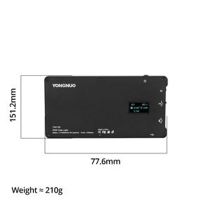 Lampes vidéo <span class=keywords><strong>LED</strong></span> RGB miniatures <span class=keywords><strong>YONGNUO</strong></span> YN135, pleine couleur, batterie rechargeable, lampe de poche, prix de gros - Product Image 6