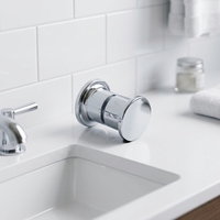 Poignée de porte cylindrique moderne en laiton massif, double face, pour salle de bain, douche, porte coulissante