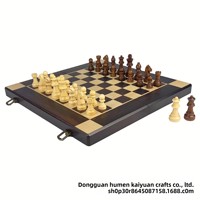 Échiquier magnétique pliable en ébène haut de gamme, jeu d'échecs de luxe, échecs internationaux, utilisation en intérieur pour adultes, enfants, étudiants - Puzzle